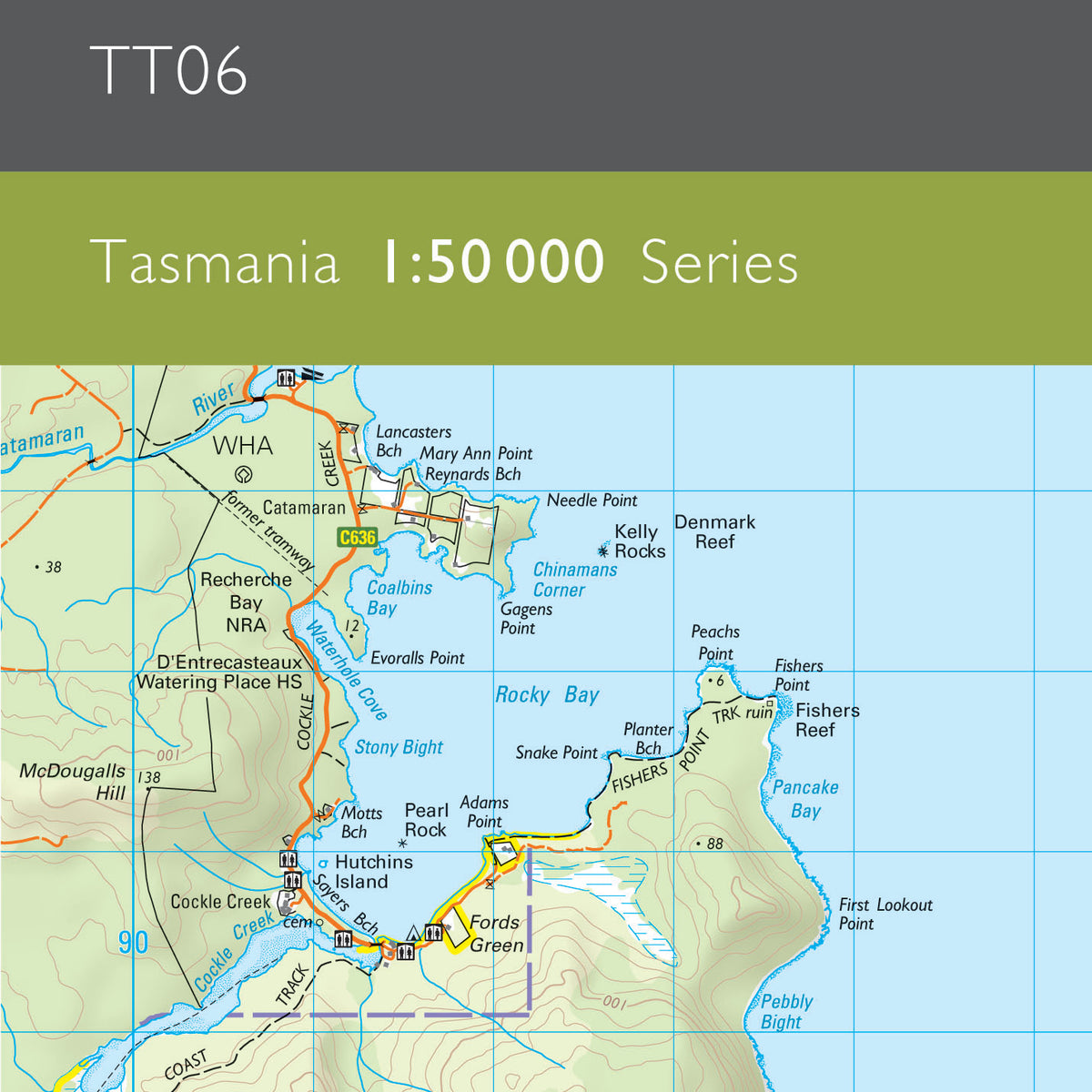 South Coast 1:50 000 Topographic Map – TASMAP