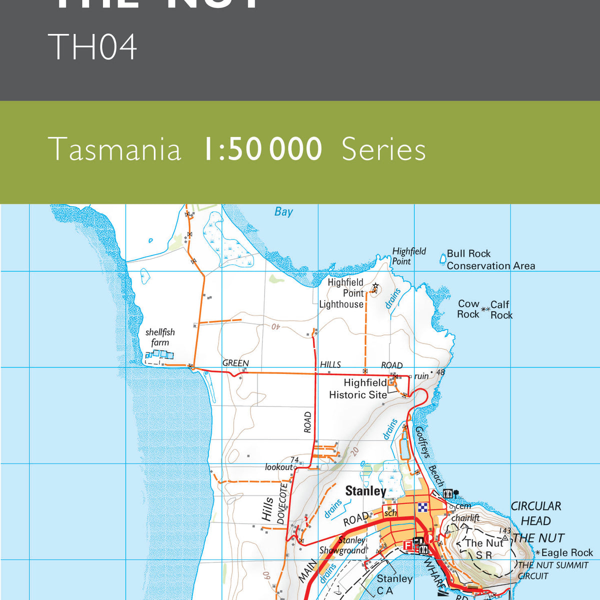 Nut Ruck Topographic The Nut 1:50000 Topographic Map – TASMAP