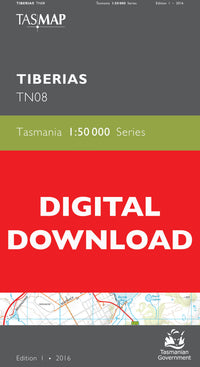 Cover of Digital Tiberias TN08 1:50 000 Series map